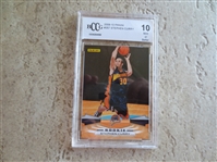 2009-10 Panini Stephen Curry Beckett BCCG 10 MINT or better basketball card #357