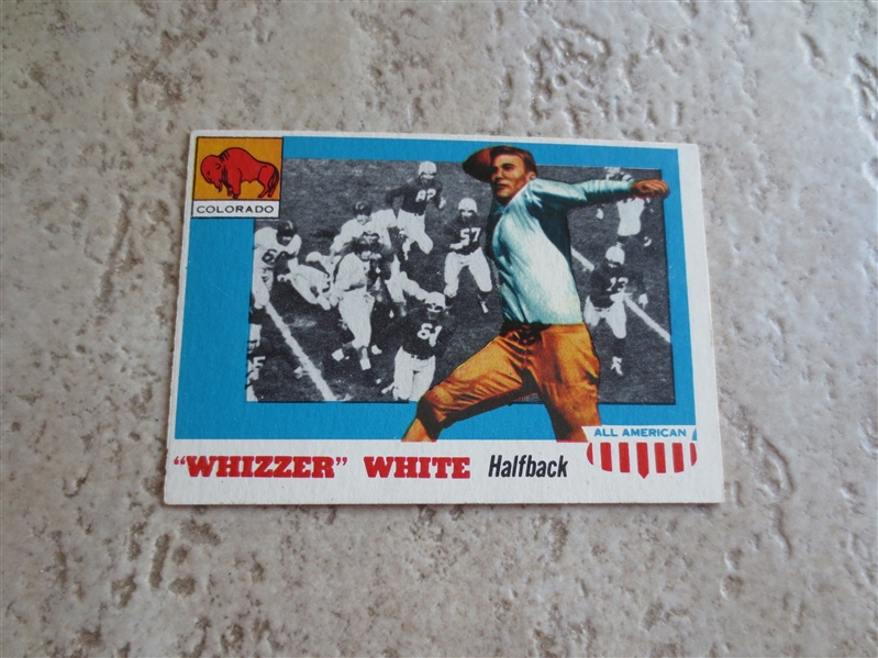 1955 Topps All American Whizzer White football card #21 Short Print in very nice shape