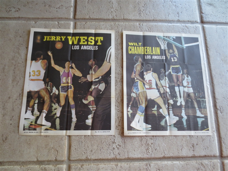 1970-71 Topps Basketball Poster Complete Set of 24 in beautiful condition