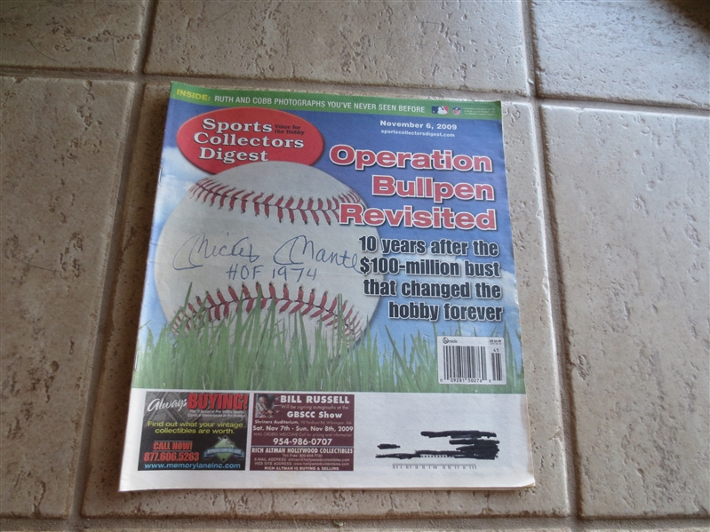 2009 Sports Collectors Digest Operation Bullpen Revisited Issue