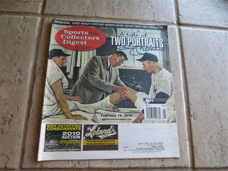 2010 Sports Collectors Digest with Mickey Mantle and Roger Maris cover