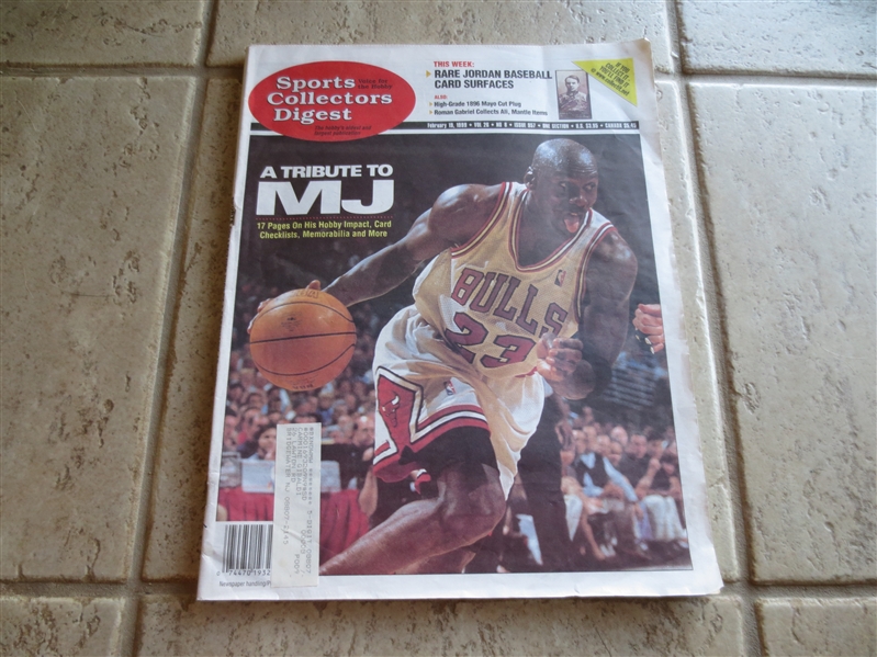 1999 Sports Collectors Digest A Tribute to Michael Jordan issue