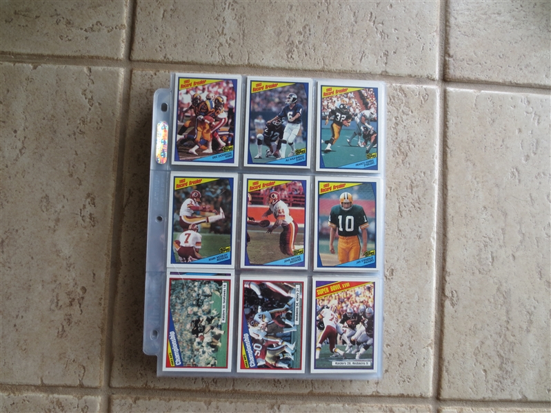 1984 Topps Football Complete Card Set