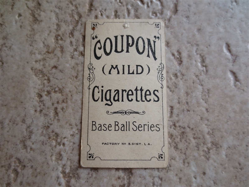 1910 Coupon Cigarettes Type 1 Frank Chance baseball card T213 in affordable condition