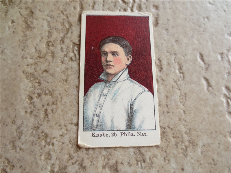 1909 Croft's Candy Otto Knabe E92 baseball card in affordable condition