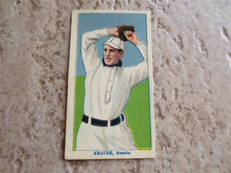 1914-16 Coupon Cigarettes Type 2 Harry Krause Omaha T213 baseball card