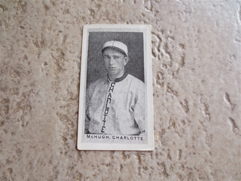 1910 T209 Contentnea Cigarettes McHugh Charlotte baseball card   Tough to find!