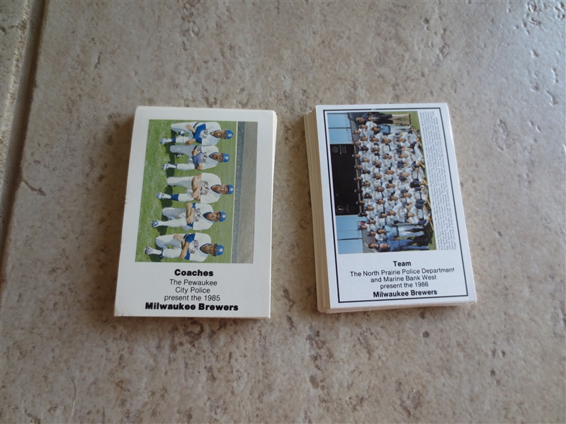 The Milwaukee Brewers Baseball Assortment of Cards and More