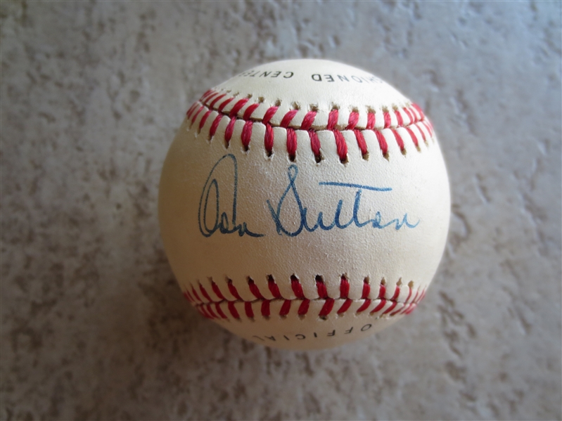 Autographed Don Sutton Single Signed Baseball on Sweet Spot