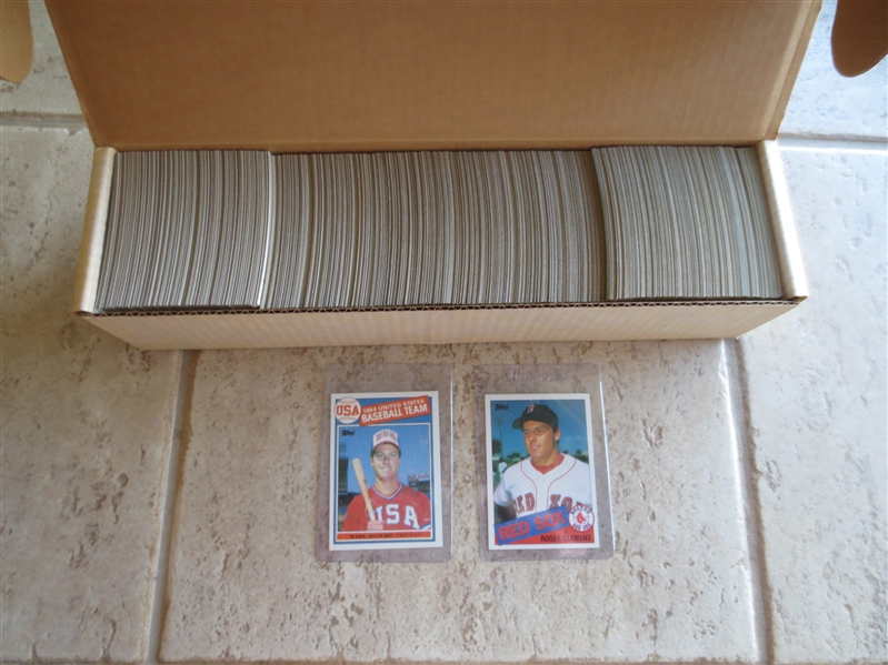 1985 Topps Baseball Complete card set in great condition