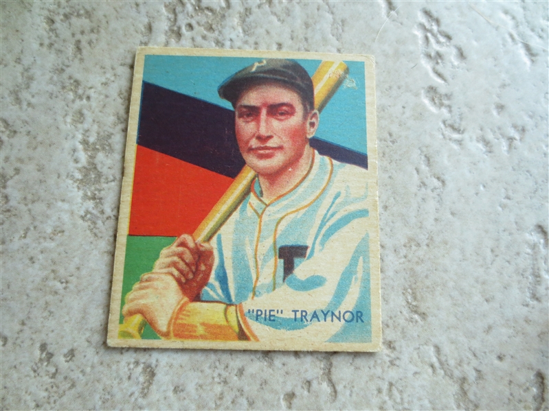 1934-36 Diamond Stars Pie Traynor baseball card #27  Hall of Famer 