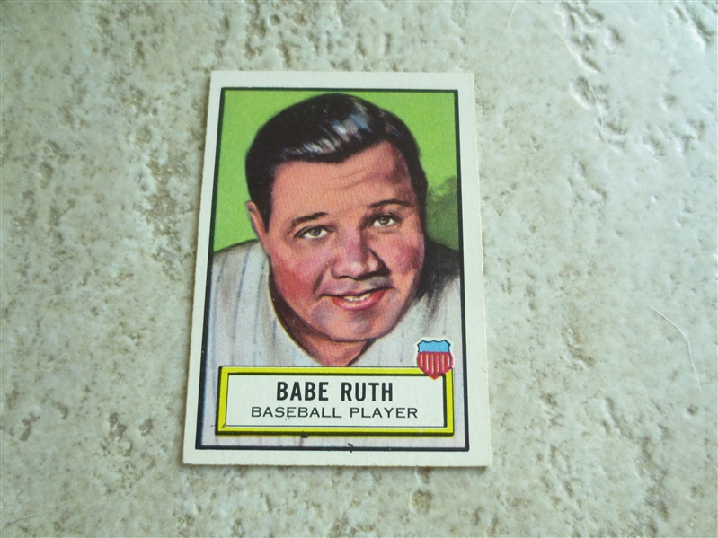 1954 Look 'n See Babe Ruth baseball card #15 in nice condition--- RARE!