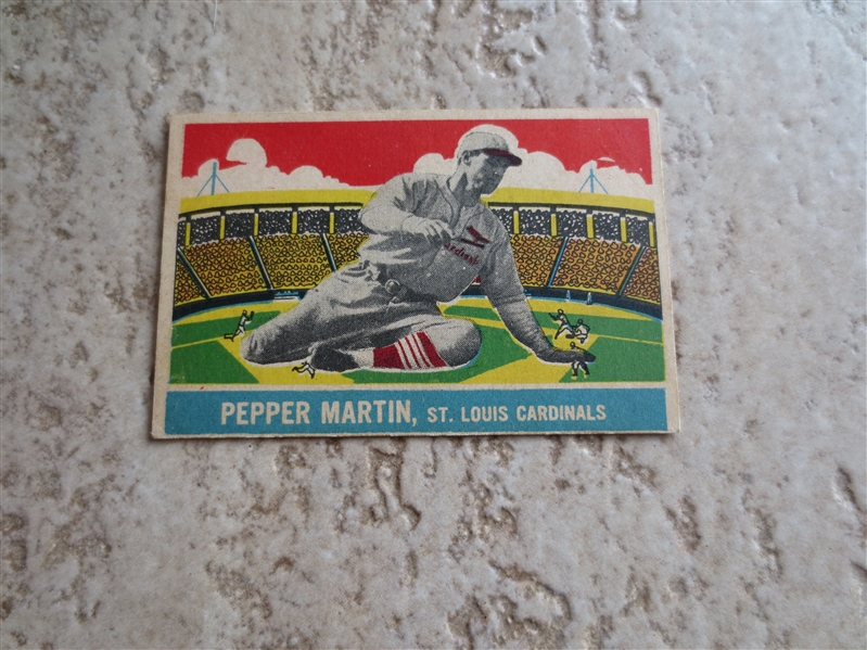 1933 DeLong Pepper Martin baseball card #17 in very nice condition!