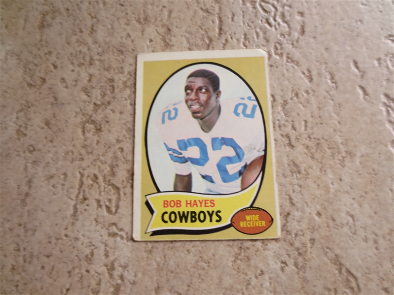 1970 Topps Bob Hayes Dallas Cowboys football card #189