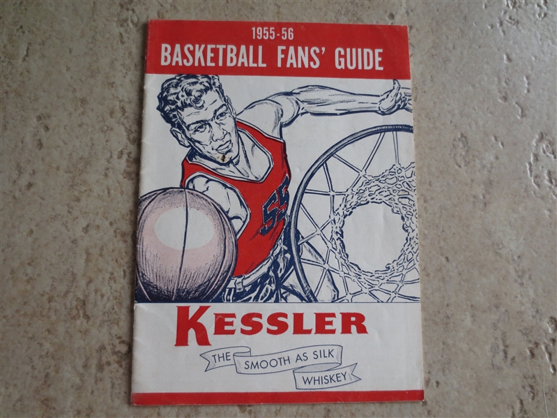 1955-56 Kessler Basketball Fans' Guide  RARE  For College and Pro