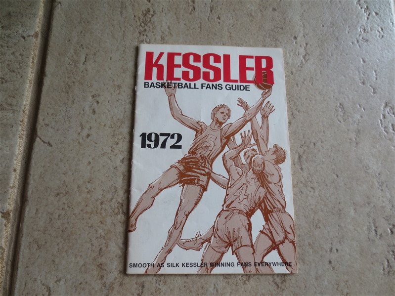 1972 Kessler Basketball Fans Guide for ABA and NBA  Tough to find!