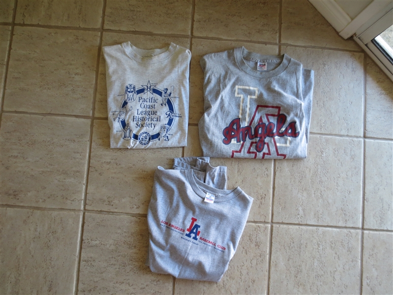 (3) different Pacific Coast League T-shirts