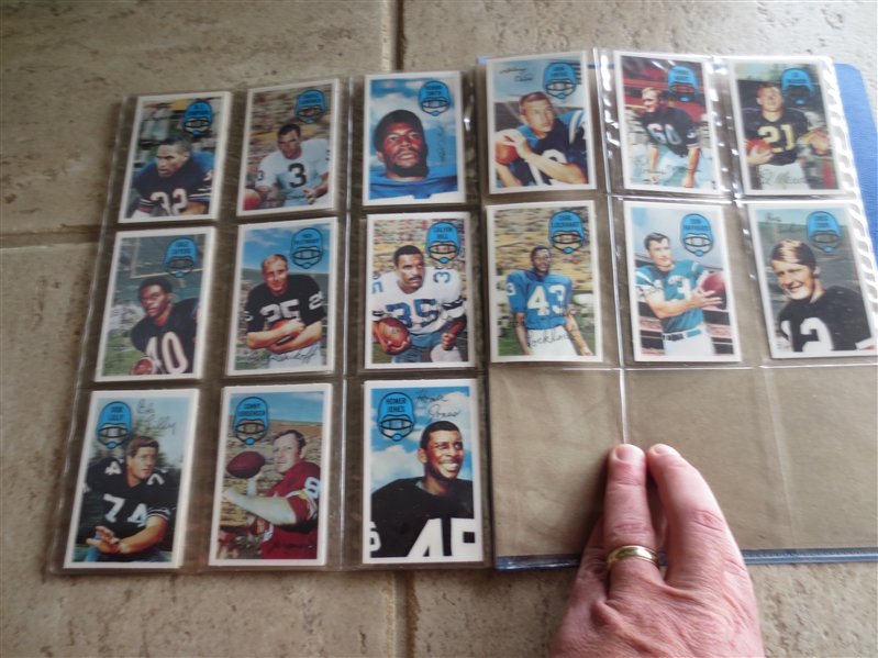 1970 Kellogg's Football Complete Set of 60 cards