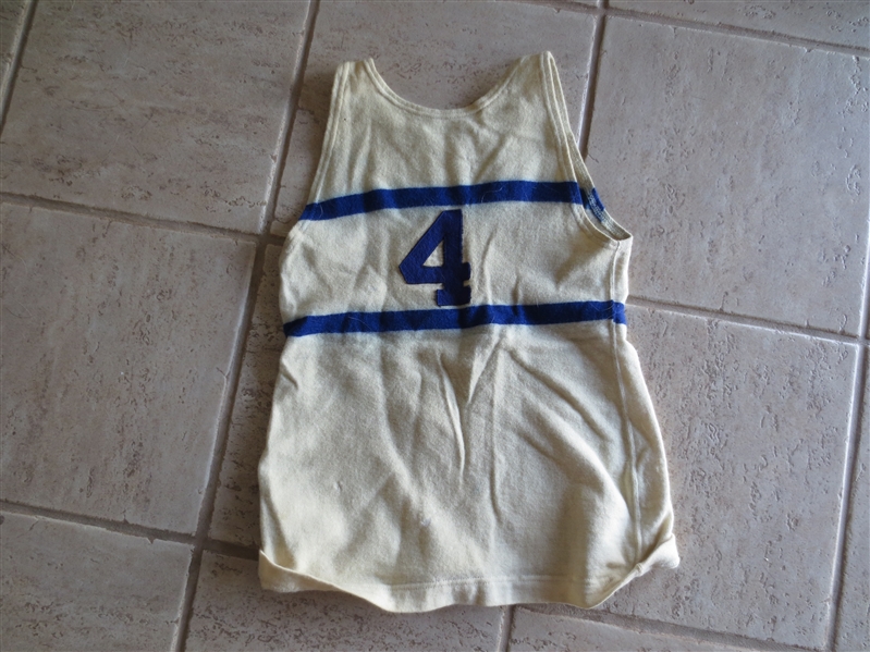 1920's Spalding Basketball Jersey with beautiful cloth manufacturers patch #4