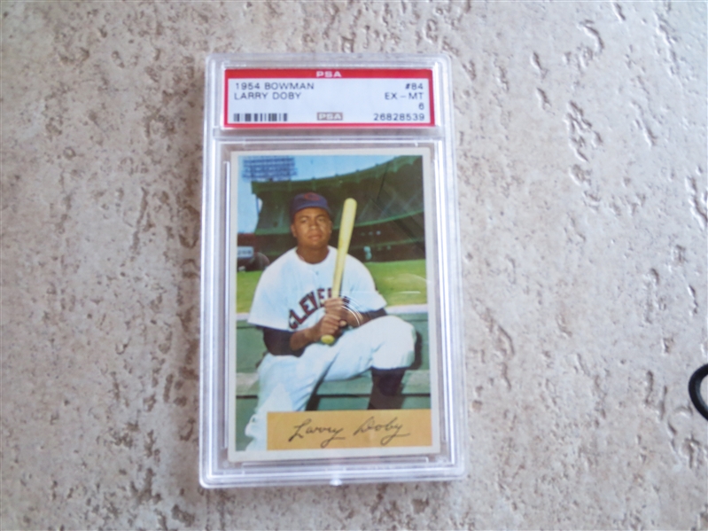 1954 Bowman Larry Doby PSA 6 ex-mt baseball card #84