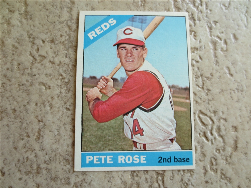 1966 Topps Pete Rose baseball card #30 in beautiful condition
