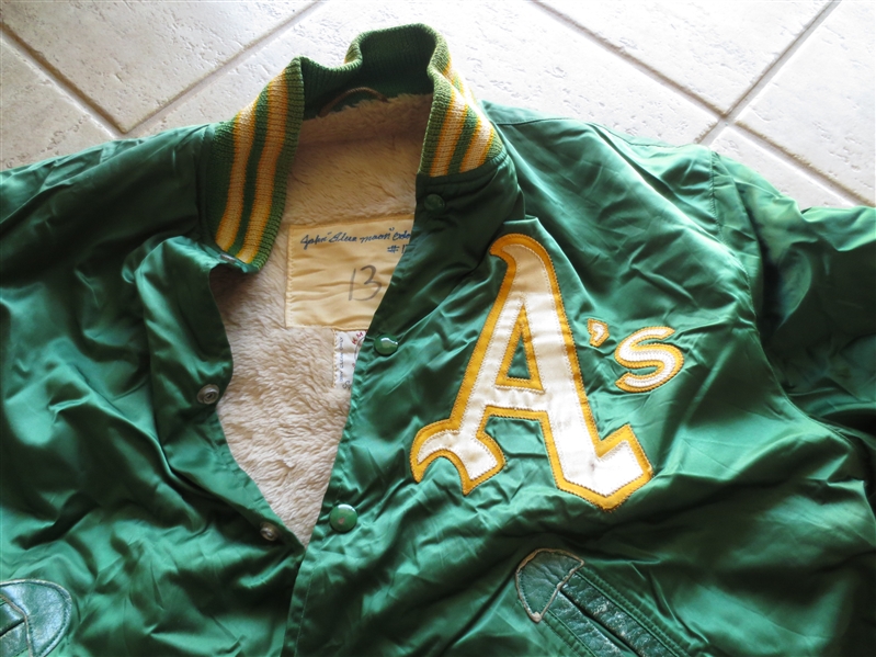 John Blue Moon Odom Game Used Worn and Autographed Oakland A's Jacket by KM Pro #13