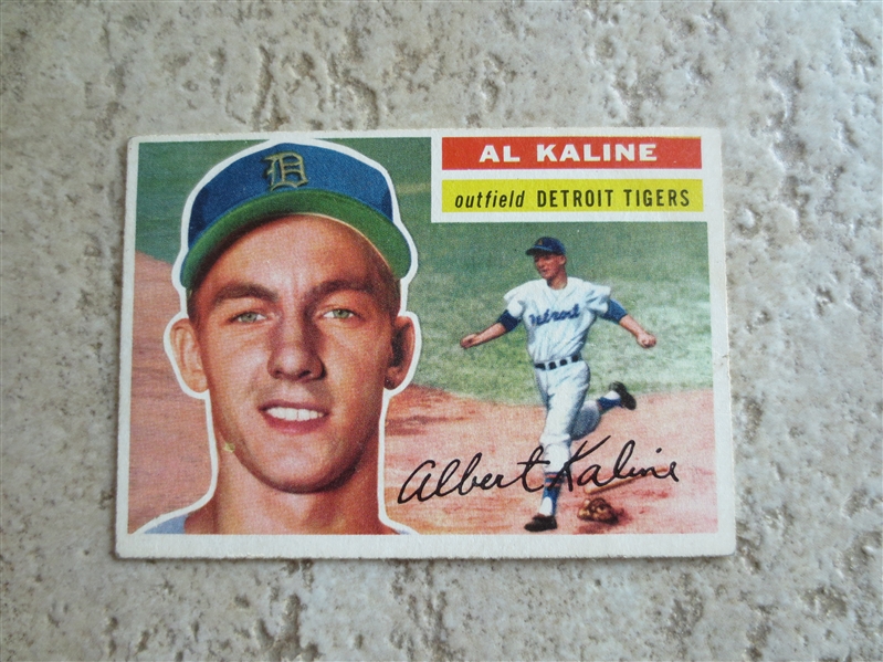 1956 Topps Al Kaline baseball card #20 in nice condition