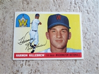 1955 Topps Harmon Killebrew Rookie Baseball Card in Very Nice Shape!