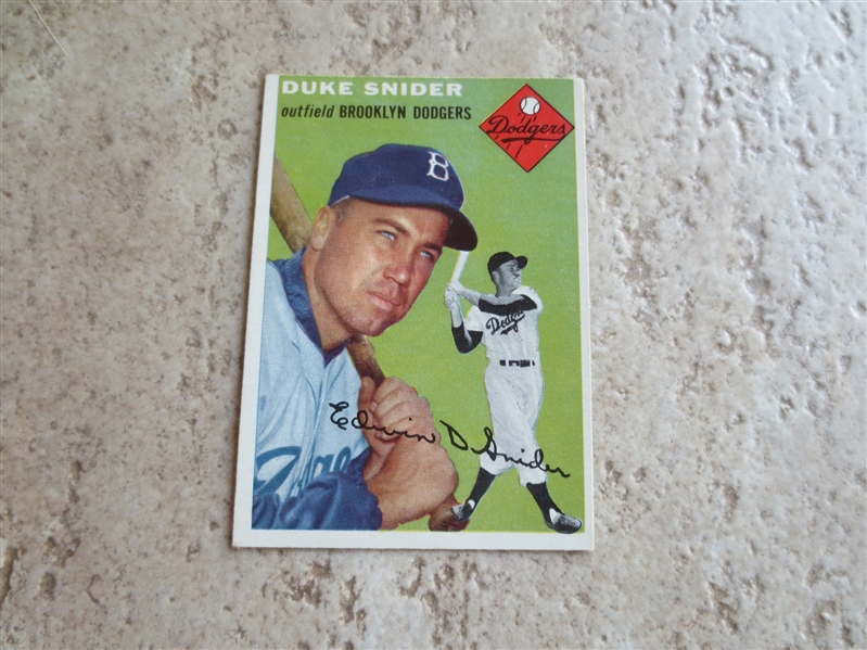 1954 Topps Duke Snider baseball card #32 in beautiful condition