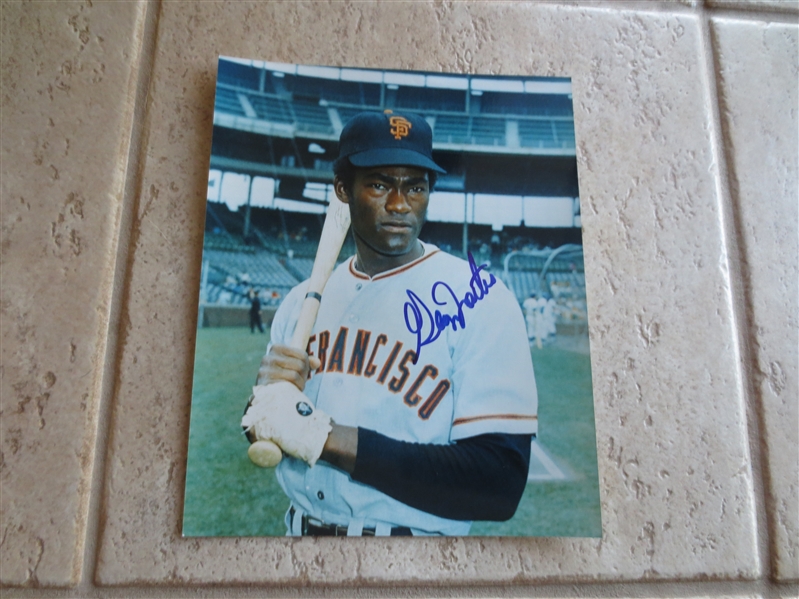 Autographed George Foster San Francisco Giants color photo 10 x 8