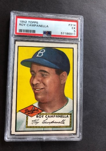 1952 Topps Roy Campanella PSA 5 ex baseball card #314  Nice color and sharp corners