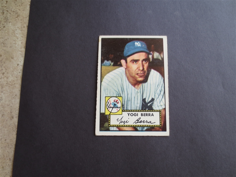1952 Topps Yogi Berra baseball card #191 in affordable  condition