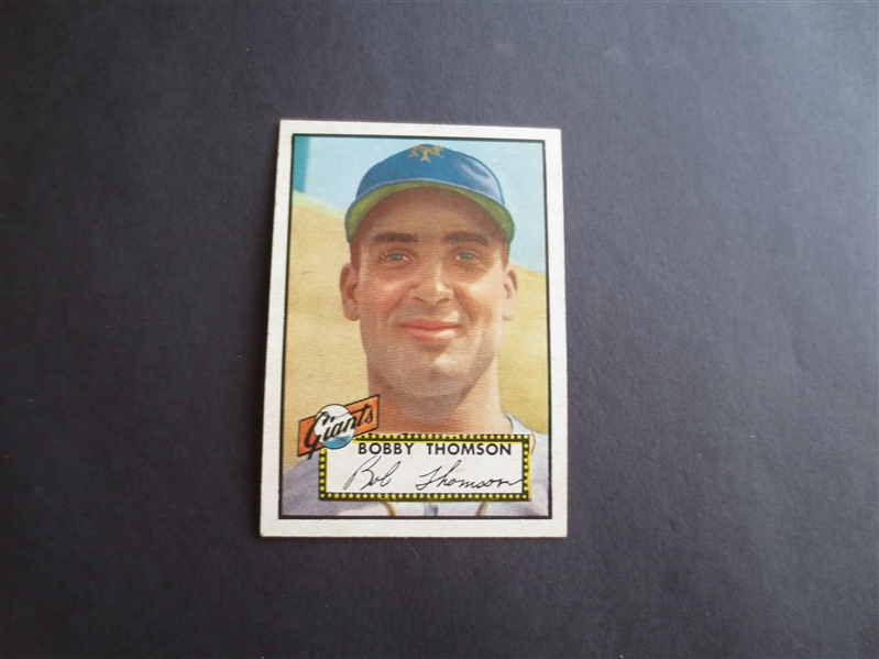 1952 Topps Bobby Thomson baseball card high number #313 in very nice condition