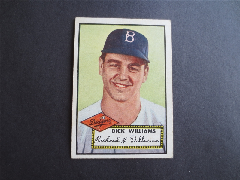 1952 Topps Dick Williams high number #396 baseball card in affordable condition        4