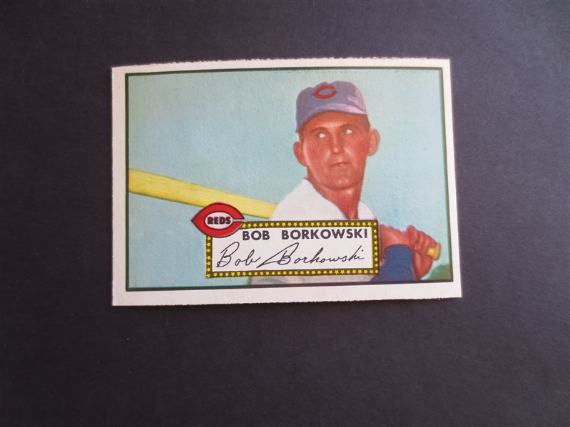 1952 Topps Bob Borkowski High Number #328 Baseball Card in great shape!