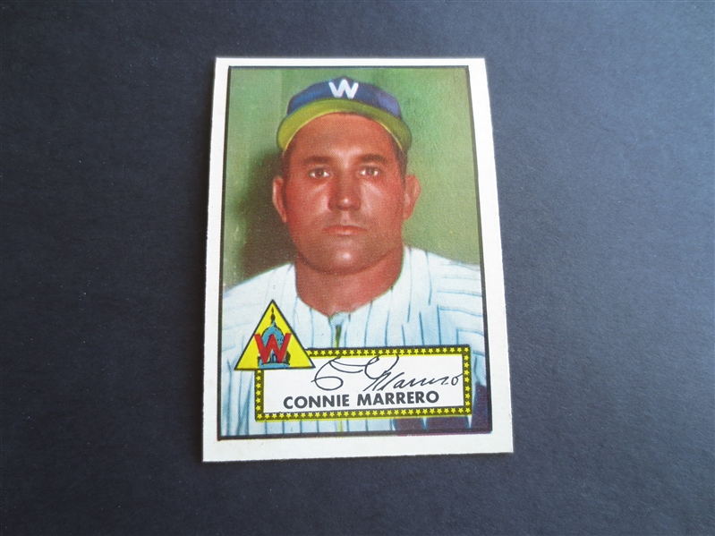 1952 Topps Connie Marrero High Number #317 Baseball Card in Beautiful Condition