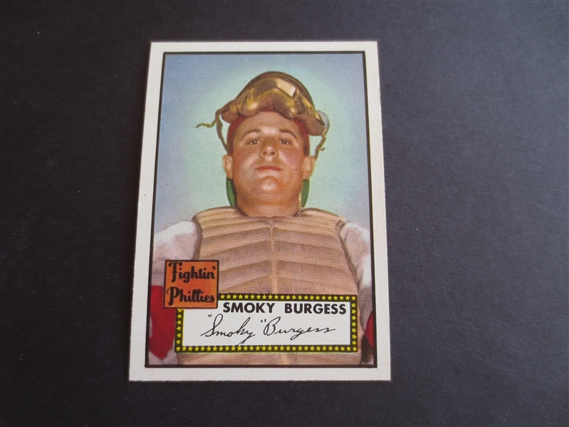 1952 Topps Smokey Burgess High Number #357 Baseball Card in Superior Condition