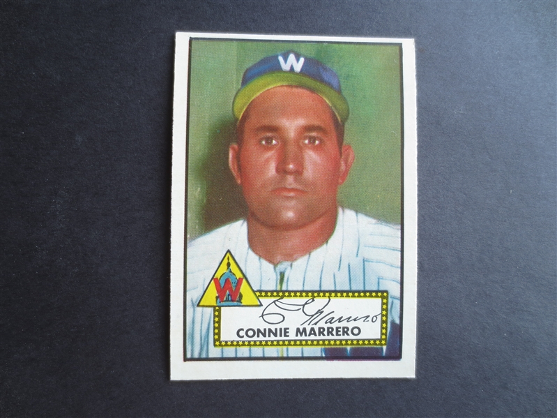 1952 Topps Connie Marrero High Number #317 Baseball Card in very nice condition         7