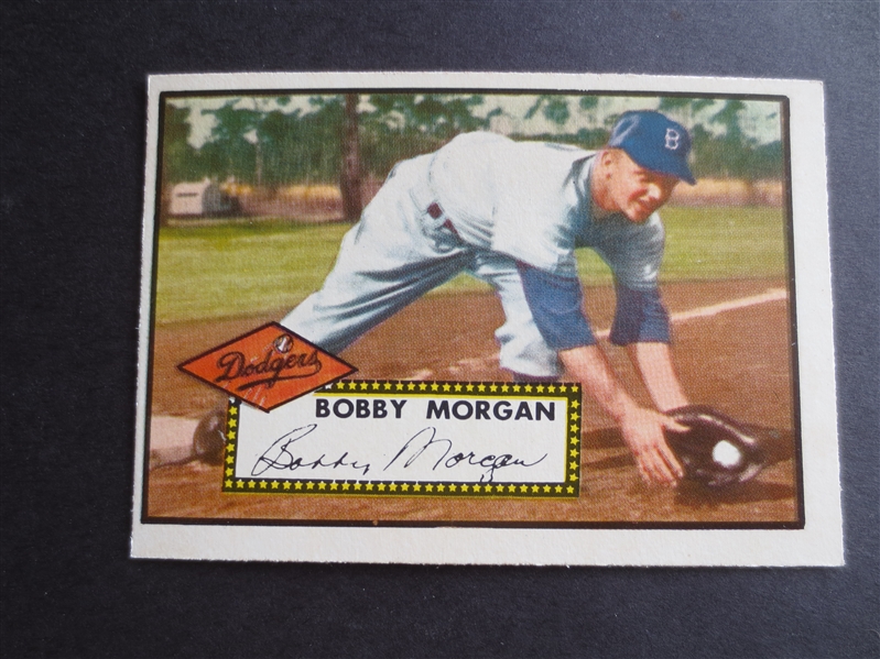 1952 Topps Bobby Morgan High Number #355 Baseball Card in great condition             75