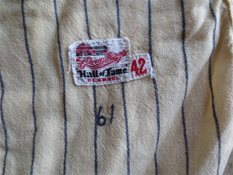 1961 New York Yankees Style Falcons Flannel Jersey Minor League?