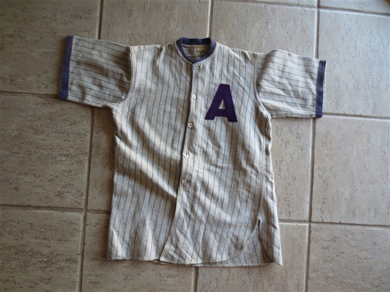 1914-30's Spalding Baseball Jersey and Pants A with cloth patches