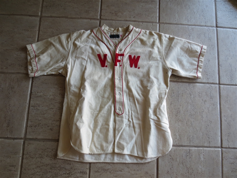 1930's-40's? Stahl & Dean Wool Baseball Jersey and Pants  V.F.W.
