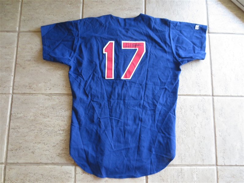 1996 Texas Rangers Dick Bosman signed Pitching Coach Jersey #17 by Russell Athletic