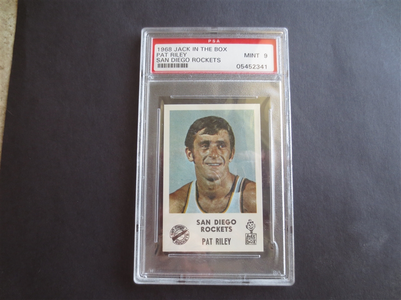 1968 Jack in the Box Pat Riley San Diego Rockets PSA 9 MINT Basketball Card