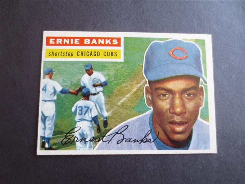 1956 Topps Ernie Banks Baseball Card in Super Condition #15