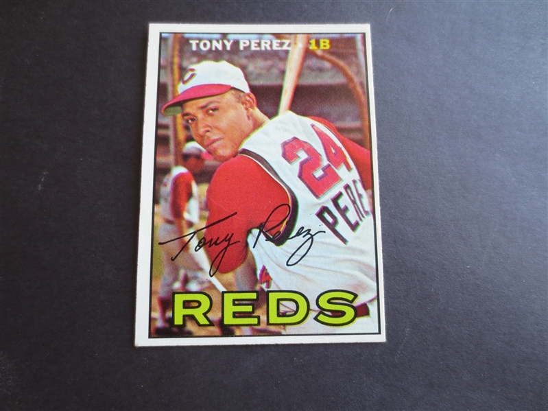 1967 Topps Tony Perez baseball card in very nice condition #476
