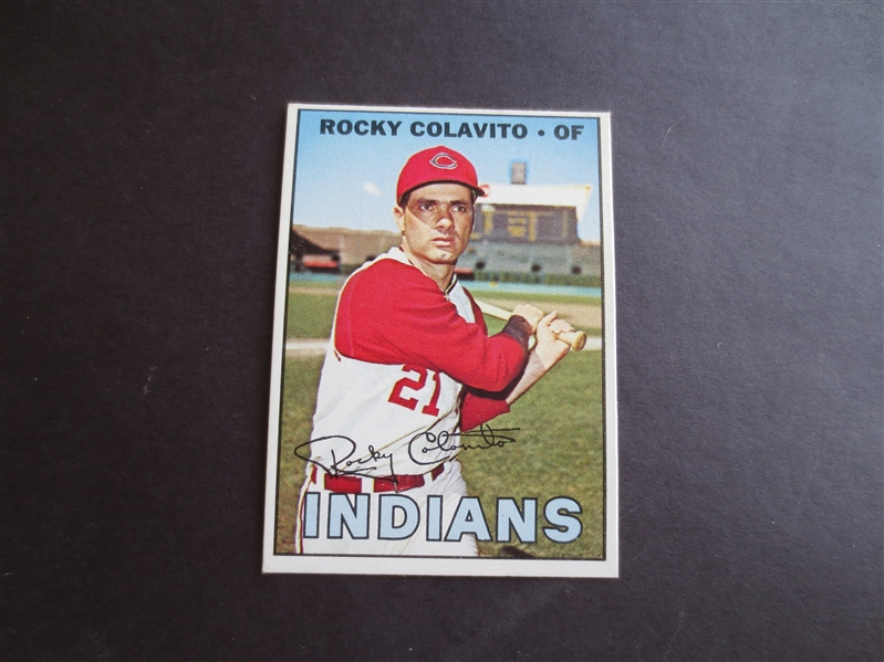 1967 Topps Rocky Colavito High Number #580 baseball card in beautiful condition