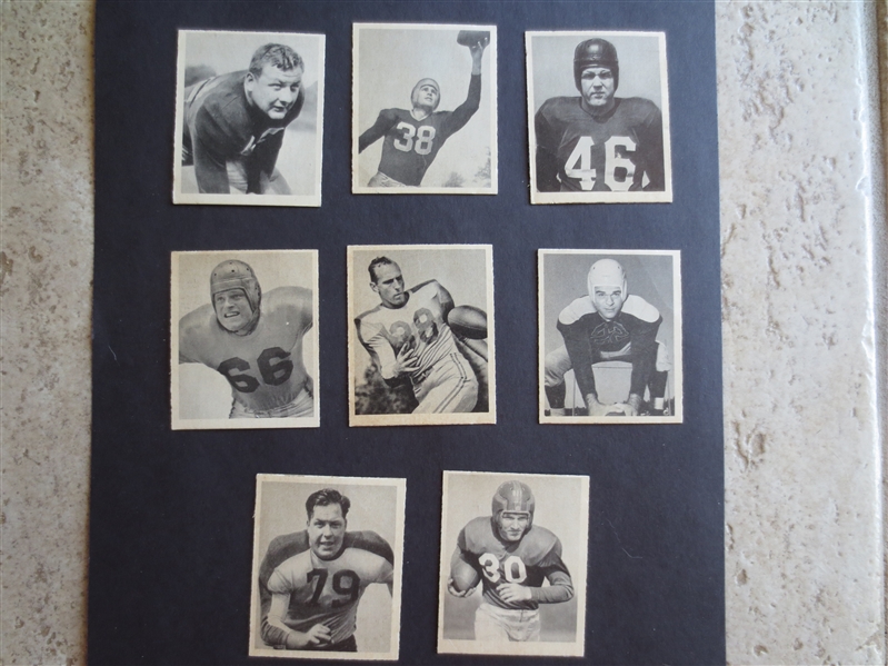 (8) different 1948 Bowman Football Cards in Beautiful Condition----send to PSA?