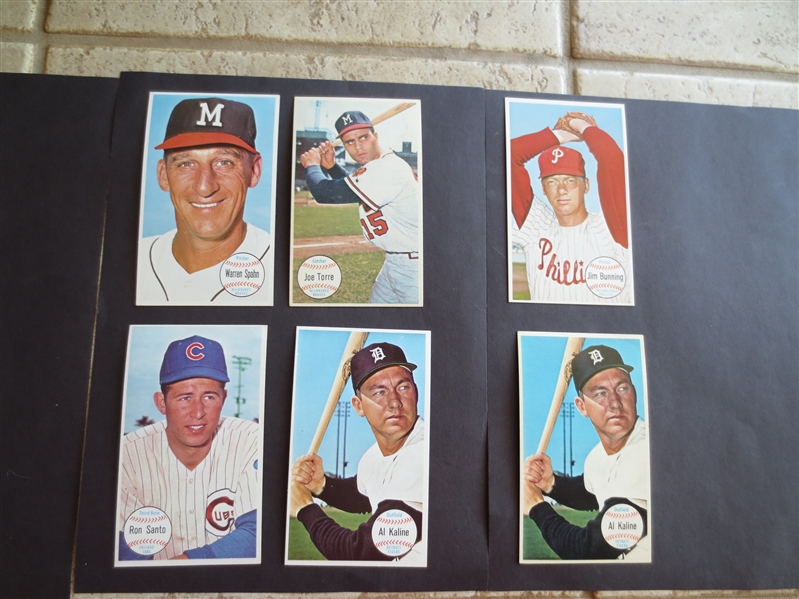 (6) 1964 Topps Giants Superstar Baseball Cards in Beautiful Condition---send to PSA?