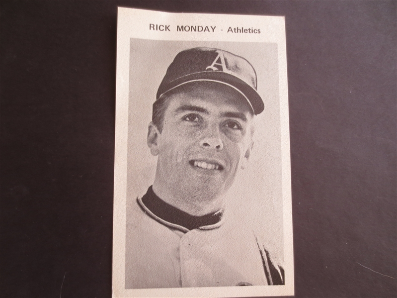 1969(?) Oakland Athletics Rick Monday Team Player Photo